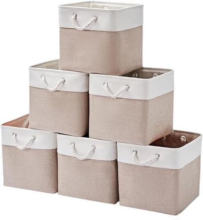 13 x 13 Inch Storage Cubes，6 Pack Cube Storage Bins by ISEMINGLA