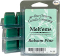 Our Own Candle Company Premium Wax Melt, Balsam Pine, 6 Cubes, 2.4 oz (4 Pack)