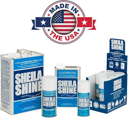 Sheila Shine 1 Gal. Can Stainless Steel Cleaner and Polish, Protects Household - Image 5