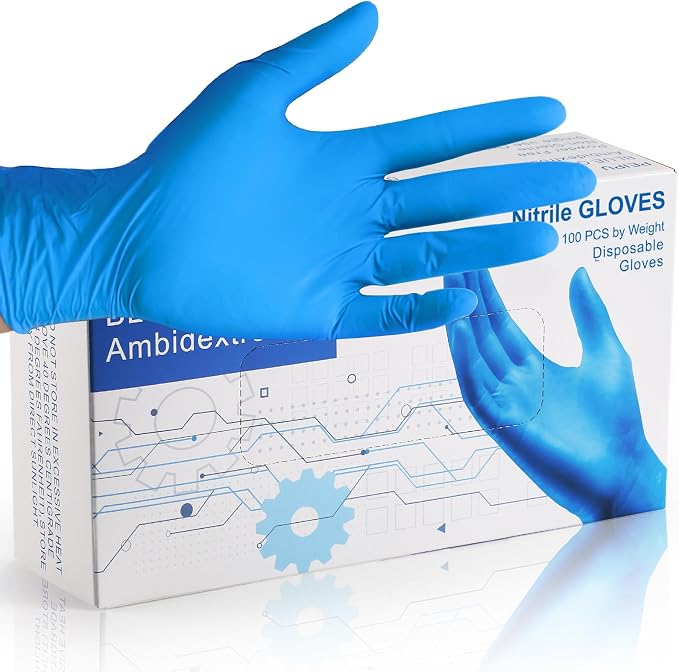 PEIPU Nitrile Disposable Gloves，Powder Free, Cleaning Service Gloves, Latex Free - Image 6