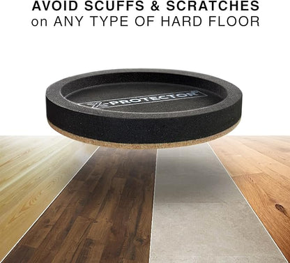 Felt Furniture Sliders for Hardwood Floors X-PROTECTOR 4 PCS 4 3/4” - Image 3