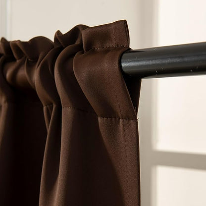 Pickluc Cafe Curtain 24 Inches Length, Rod Pocket Kitchen Curtain, Short - Image 3