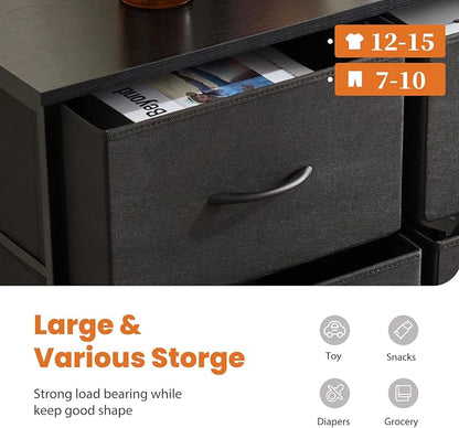 Sweetcrispy Tall Dresser for Bedroom, Drawer Dresser Organizer Storage Drawers - Image 4