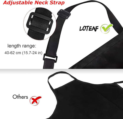 4 Packs Chef Apron, Adjustable Aprons - Image 3