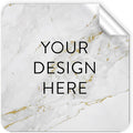100 Custom Vinyl Stickers - Upload Your own Image, Text, Design, Logo - Personalized Logo Labels for Handmade, Packaging, Bottle, Jars, Candle, Brand Stickers (Gold Marble, 2x2 Square)