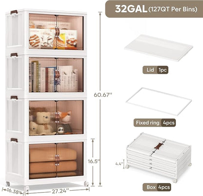 Jalove 120Gal Large Storage Bins - Image 2