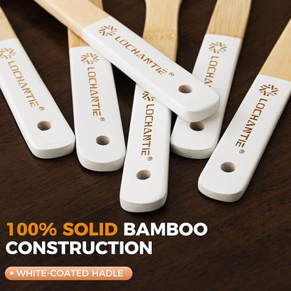 Wooden Spoons for Cooking Bamboo Utensils Set - Image 4