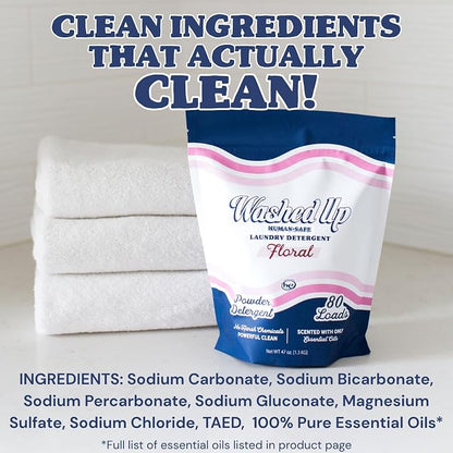 Floral Laundry Detergent Powder | Only 100% Pure Essential Oils | Safe - Image 3