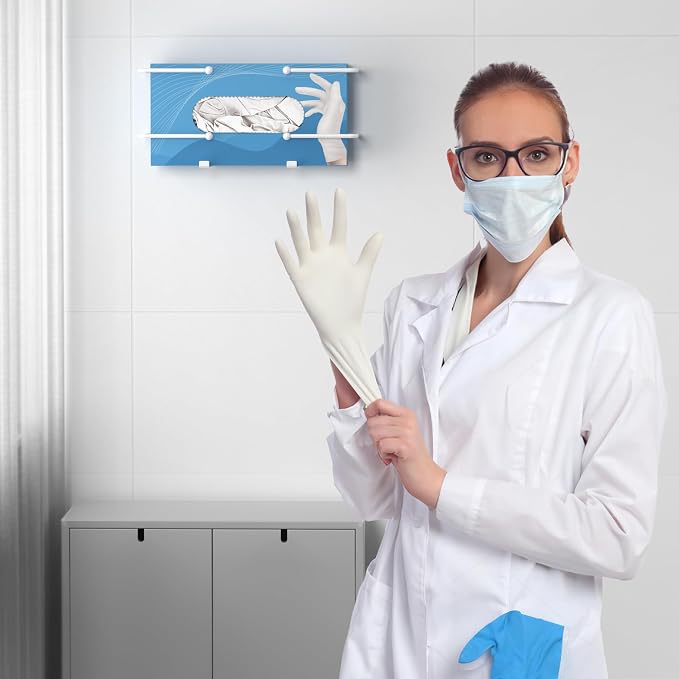 Glove Box Dispenser Wall Mount: White Holder Organizer - Image 6
