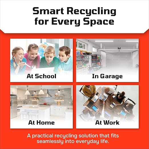 6 Gallon Stackable Recycling Bins - Image 4