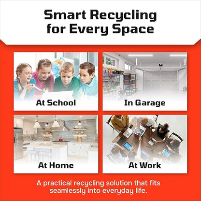 6 Gallon Stackable Recycling Bins - Image 4