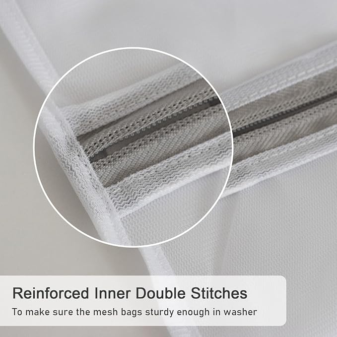 Polecasa 3Pcs 9 x 12 Inches Extra Durable Fine Mesh Laundry Bags - Image 4