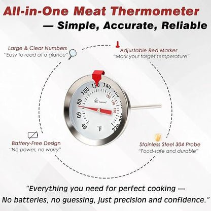 Instant Read Meat Thermometer 2'' Cooking Thermometer Kitchen Thermometer - Image 5