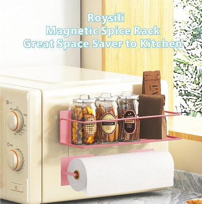 Magnetic Spice Rack For Refrigerator, Space Saving Magnetic Shelf For Fridge - Image 7