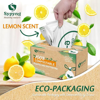 Compostable Kitchen Trash Bags 8-10 Gallon – Heavy-Duty 1.1 Mil, 100% - Image 2