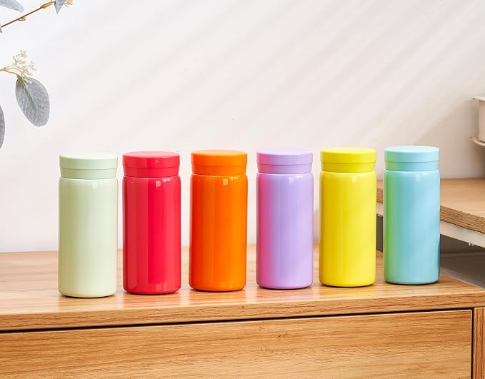 10oz Mini Water Bottle Stainless Steel Thermos Small Flask - Image 7