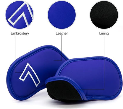 Montela Golf Iron Covers, Golf Iron Head Covers Leather Golf Iron Covers Set - Image 3