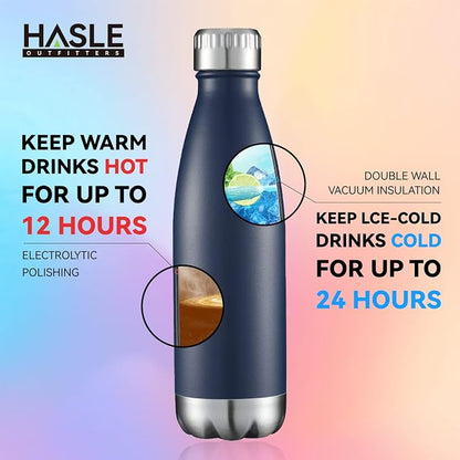 HASLE OUTFITTERS 17oz Stainless Steel Water Bottles, Vacuum Insulated Water - Image 4