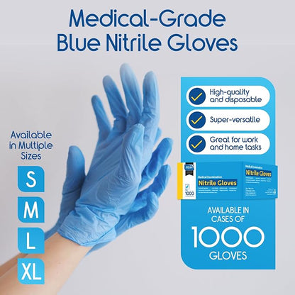 Inspire Nitrile Exam Gloves | The Original Quality Stretch Nitrile Cobalt Blue - Image 2