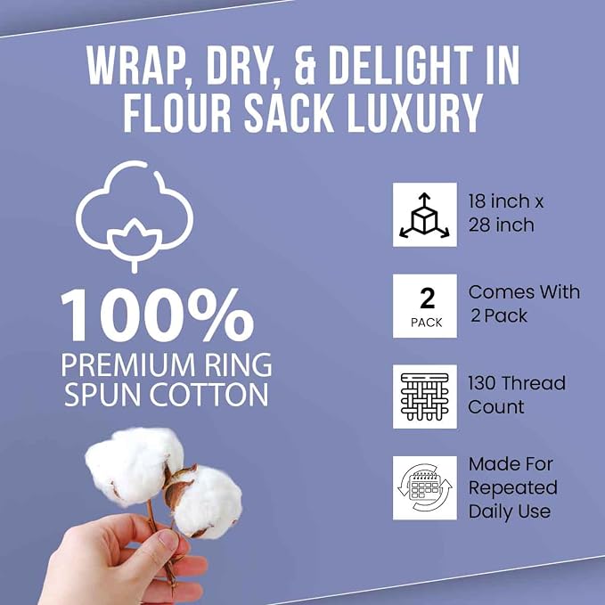WHITEWRAP Flour Sack Towels| Tea Towel - Image 7