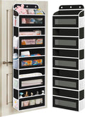 Over The Door Organizer, 5 Shelves Closet Door Hanging Organizer with 10 Mesh Pockets, Nursery Closet Organizer, Baby Essentials, Dorm Room Essentials for Girls