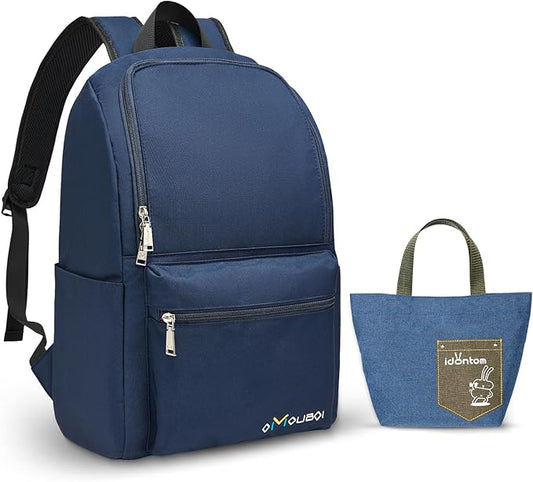 OMOUBOI Casual Daypacks Superbreak Backpack 14 inch Laptop Backpack for Women & Men Fits Tourism Business (Darkblue)
