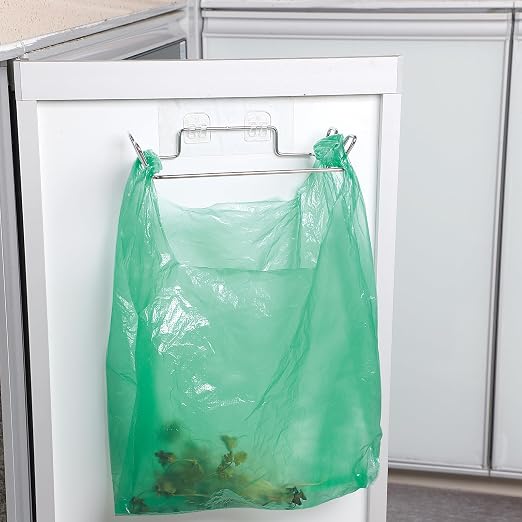 2 Pcs Stainless Steel Trash Bag Holder - Image 7