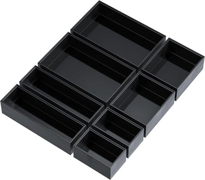 Bathroom Drawer Organizer Trays, Bamboo Drawer Organizer Kitchen Utensils - Image 8