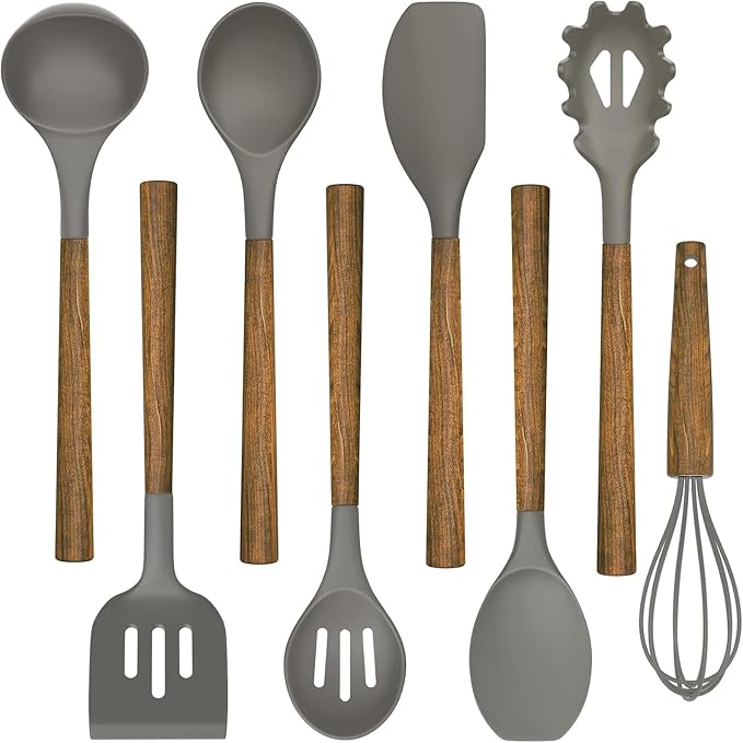 Umite Chef Silicone Cooking Utensil Set, 8-Piece Kitchen Utensils Set by UmiteChef
