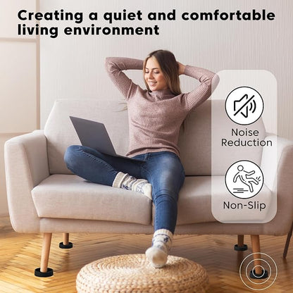 Rubber Furniture Pads Non Slips Furniture Casters Cup Chair Leg Floor Protectors - Image 3