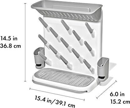 OXO Tot Expandable Drying Rack – Space-Saving Drying Rack | Newborn and Baby - Image 8