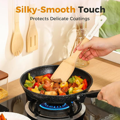 Wooden Spoons for Cooking Bamboo Utensils Set - Image 3