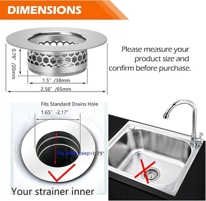 Hair Catcher Shower Drain Bathtub Lavatory Sink Drain Strainer - Image 2