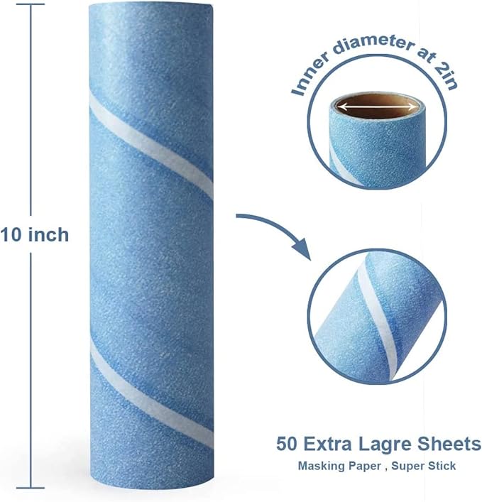 Leo 10-Inch Wide Lint Roller Refills, 3 Rolls - Image 2