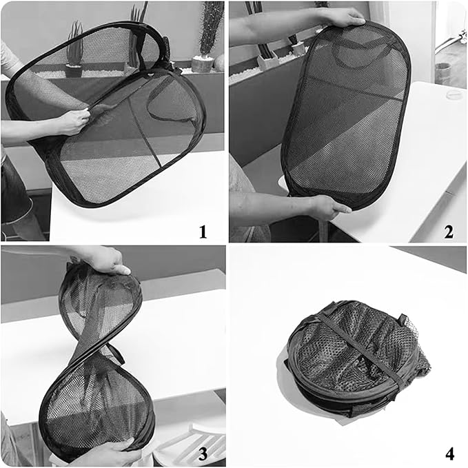 Extra Large Laundry Bags 6 Pack with 1 Pack Pop Up Hamper, Varied Colors Travel Laundry Bags 30"x40", Foldable Mesh Laundry Basket, for college dorm and apartment dwellers (7PCS)