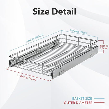 ZOINLIY Pull Out Cabinet Organizer, Versatile Slide Out Kitchen Organizers and - Image 4