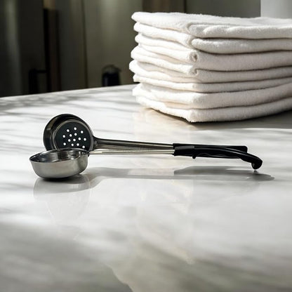6 Ounce Slotted Stainless Steel Portion Control Ladle Spoon - Image 8