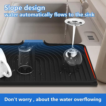 Dish Drying Matt for Kitchen Counter, Kitchen Dry Mats for Dishes Drying Pad - Image 3