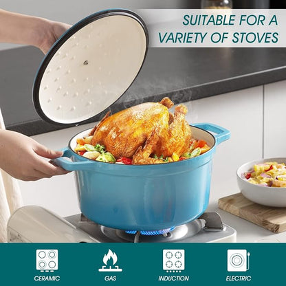 vancasso 6 QT Enameled Cast Iron Dutch Oven - Image 3
