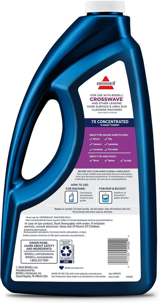 BISSELL MultiSurface Floor Cleaning Formula-Crosswave and Spinwave, Removes - Image 2