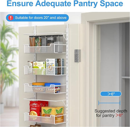 Over the Door Pantry Organizer, 10-Tier Over the Door Organizer - Image 4
