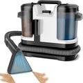 Portable Spot Cleaner Machine for Carpet and Upholstery - 18Kpa Carpet Cleaner with Dual BrushHeads, Easy Move, Cleaning Machine for Furniture, Couch, Stairs, Car and Pet Stain, White