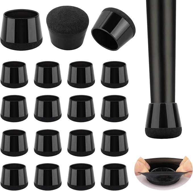 32 Pcs New Chair Leg Floor Protectors, Silicone Chair Leg Protectors by Jeaoouu