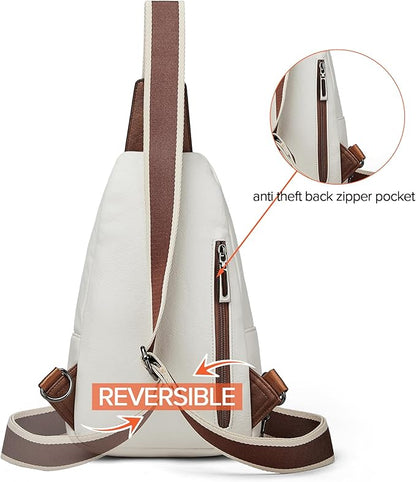 Sling Bag Crossbody Bags for Women Small Cross Body Bag Fanny Packs Chest Sling Purse for Daily Travel Leisure Sport