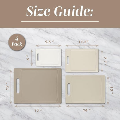 COOK WITH COLOR Non-Slip Cutting Board Set – Kitchen Essentials with Easy Grip - Image 5