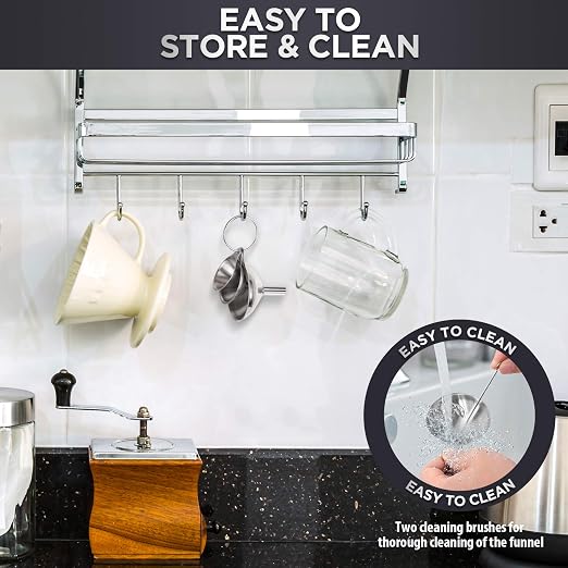 Kitchen Funnels for Filling Bottles, YGDZ 3pcs Small/Medium/Large Food Grade - Image 4