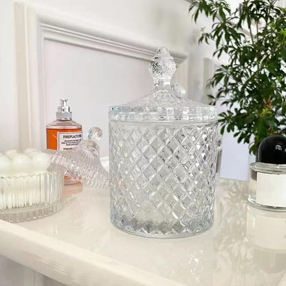rejomiik Qtip Holder Glass Apothecary Jars - Image 8