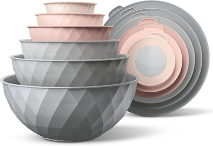 COOK WITH COLOR Mixing Bowls with Lids by CookwithColor