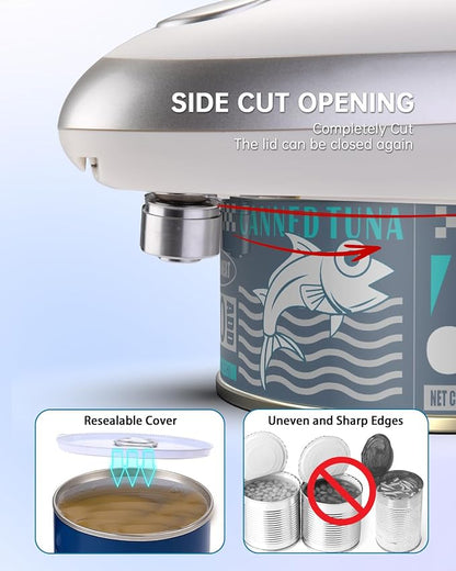 CIRCLE JOY Electric Can Opener, One-Touch Automatic Can Opening - Image 2