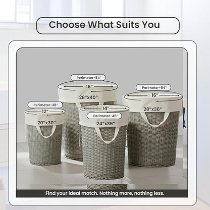 LFH Home Cotton Canvas Large Laundry Bag with Handle, Heavy Duty Drawstring Closure Washable Laundry Bags, School Travel, Home, Hotel, College Dorm, Organizer Sack, Toy Clothes 20x30 (Pack of 2)-White